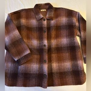 Madewell Plaid Wool Shirt Jacket